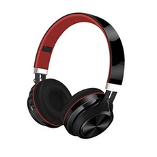 Casque audio GENERIQUE Casque sans fil FG-70 stéréo Bluetooth - Rouge