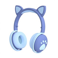 Casque sans fil LG-005 Bluetooth 5.0 prise 3.5mm - Bleu