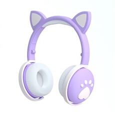 Casque sans fil LG-005 Bluetooth 5.0 prise 3.5mm - Violet