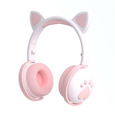 Casque sans fil LG-005 Bluetooth 5.0 prise 3.5mm - Blanc