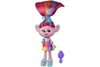 Figurine de collection Hasbro Les trolls 2 tournee mondiale de dreamworks - poupee mannequin deluxe poppy