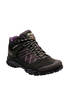 chaussures de randonnée regatta - chaussures de marche edgepoint - femme (38 fr) (noir/violet foncé) - utrg4575