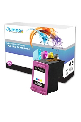 Cartouche d'encre Jumao Cartouche jet d'encre Couleur 21 ml compatible  pour HP 302XL, DeskJet 3636 3639 2136 - 