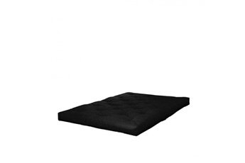 Matelas Karup Design Matelas futon noir 18 cm double coeur en latex 120x200