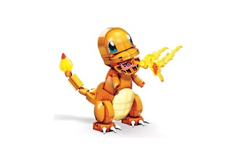 Figurine pour enfant Mattel Pokémon - jeu de construction mega construx wonder builders salamèche 10 cm