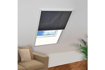 Moustiquaire Vidaxl Moustiquaire plissée pour fenêtre aluminium 60x160 cm