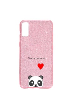 Coque et étui téléphone mobile Coque4phone Coque pour Apple Iphone XR paillette rose motif panda emojii