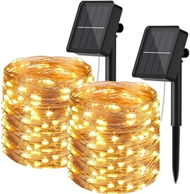 Guirlande Solaire Tournesol 2m - 20 LED, Imperméable IP65, 8 Modes - Pour Jardin, Balcon, Décoration Fête