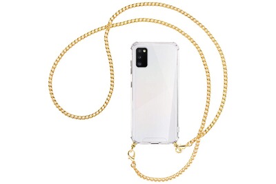 Housse en Silicone Transparent Lanyard Case Réglable Téléphone Portable-Multicolore Collier Coque pour Samsung Galaxy A41 Cadeau,Étui de téléphone avec Cordon Tour de Cou Lanière en Corde 