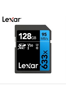 Carte mémoire SD Lexar Carte Mémoire Professional 633x 128G -Noir+Bleu