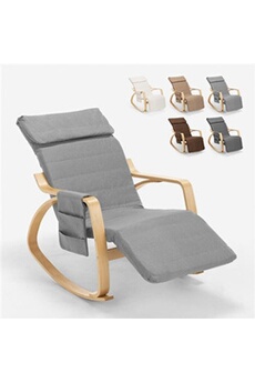 fauteuil de salon ahd amazing home design - fauteuil à bascule en bois design ergonomique nordique odense, couleur: gris clair