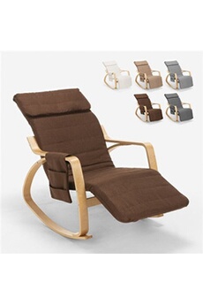 fauteuil de salon ahd amazing home design - fauteuil à bascule en bois design ergonomique nordique odense, couleur: marron