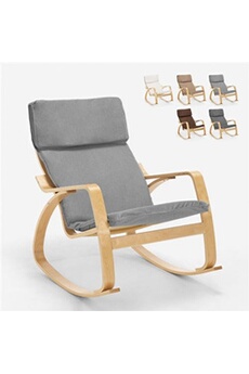 fauteuil de salon ahd amazing home design - fauteuil à bascule au design scandinave ergonomique aalborgb, couleur: gris clair