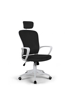 chaise franchi bürosessel - chaise de bureau en tissu aux lignes ergonomiques et appui-tête design sepang