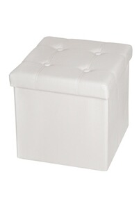 TecTake Tabouret Pliant Salon Cube Pouf Dépliable Coffre Siège Rangement 38x38x38cm FR 