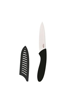 ustensile de cuisine generique couteau en céramique & etui cario 19cm noir