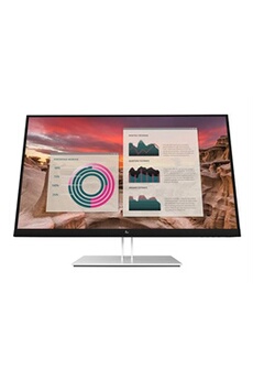 Ecran PC Hp E27u G4 - E-Series - écran LED - 27" - 2560 x 1440 QHD @ 60 Hz - IPS - 250 cd/m² - 1000:1 - 5 ms - HDMI, DisplayPort, USB-C - noir étincelant