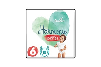 Couches Pampers Pampers 18 couches-culottes harmonie nappy pants taille 6