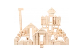 Autres jeux de construction SMALL FOOT Blocs de construction en bois naturel, grand format