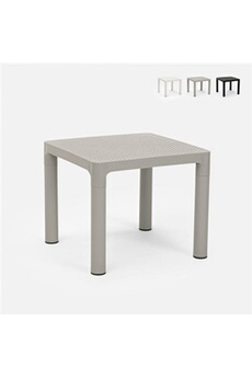 table haute ahd amazing home design - table basse carré 45x45 cm café bar jardin intérieur extérieur aviat, couleur: gris