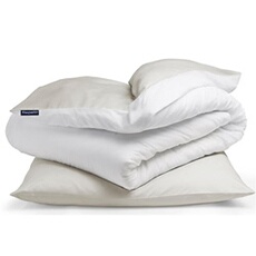 Parure de lit - Soft Wonder-Edition - 15x200 cm - Sable/Blanc