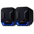 Enceinte surround Audiocore Haut-parleurs d'ordinateur USB 6W Bleu&Noir ...