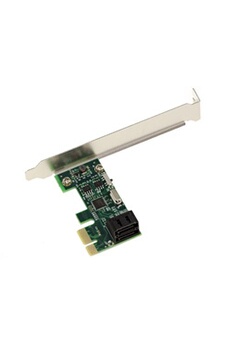 SSD interne Kalea-Informatique Carte contrôleur PCI Express PCIe x1 2 ports pour disques durs SATA. Format compact, avec Chipset ASM1061. High et Low Profile.