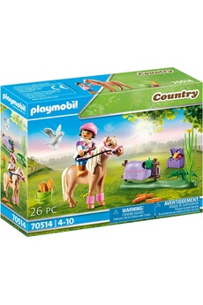 Playmobil PLAYMOBIL Playmobil 70514 - country poney islandais à collectionner