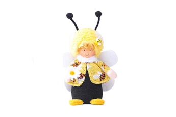 Jouets éducatifs GENERIQUE Laine tricotée bee festival décoration ornements creative bee modélisation vacances jaune