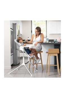 Chaises hautes et réhausseurs bébé Babymoov Chaise haute slick - 2 en 1 - tablette double ouverture & transat avec réducteur nouveau-né