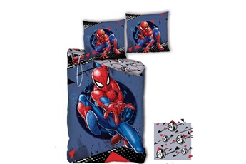 Parure enfant Aymax Parure de lit réversible - spider-man qui vole marvel - 140 cm x 200 cm