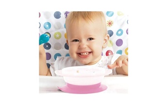 Assiette bébé Ac-deco Set de 6 assiettes à ventouse pour bébé - couleurs aléatoires