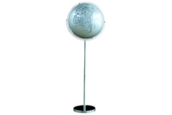 Globe terrestre enfant Ac-deco Globe politique multidirectionnels - d 42,5 cm - métal - gris