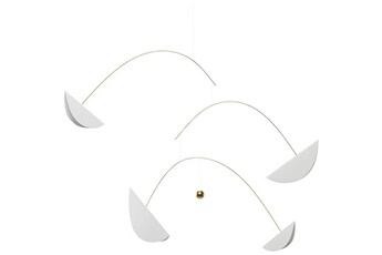 Mobiles Flensted Mobiles Life and thread 205cm blanc et or