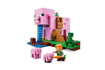 Autres jeux de construction Lego Lego minecraft 21170 le jeu de construction de la maison cochon incluant les figurines d'alex et de creeper