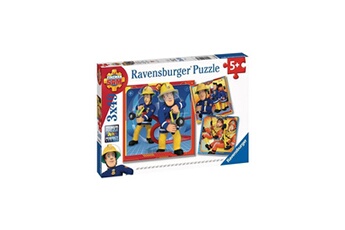 Puzzle Ravensburger Ravensburger - puzzles 3x49 pieces notre héros sam le pompier