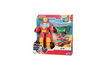 Figurine pour enfant Playskool Transformers playskool rescue bots academy - robot rescue power hot shot de 35 cm - jouet transformable 2 en 1