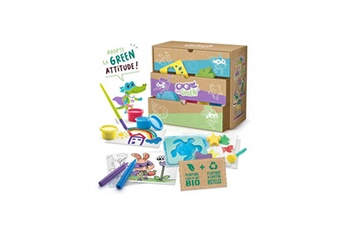 Autres jeux créatifs Canaltoys Super green kit de 3 activités bio : coloriage, tampons et peinture