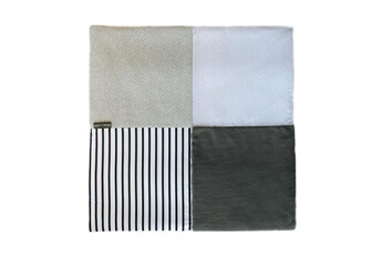 Tapis pour enfant Doudou Doudou et compagnie tapidou - tapis mosaique blanc et gris