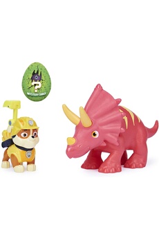 Figurine pour enfant Spin Master Spin master 6060179 - paw patrol dino rescue rubble et dinosaure