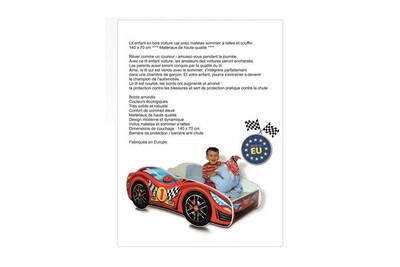 Lit Bebe Generique Lit Enfant En Bois Voiture Car Avec Matelas Sommier A Lattes Couffin 140 X 70 Cm 02 Rouge Darty Lit Bebe Generique Lit Enfant En Bois Voiture Car Avec Matelas Sommier A Lattes Couffin 140 X 70 Cm 02 Rouge Darty
