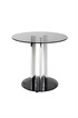 Pegane Table d'appoint coloris chromé-gris en acier - H 57 x Ø 50 cm -- photo 1
