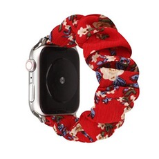 Bracelets connectés GENERIQUE Bracelet de montre en silicone souple pour Apple Watch Series 6/ SE/ 5/ 4 40mm - Rose