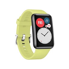 GENERIQUE - Bracelet de montre pour Huawei Watch Fit - Silicone - Jaune