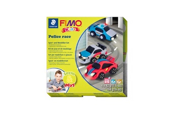 Pâte à modeler Fimo Kit kids course de police