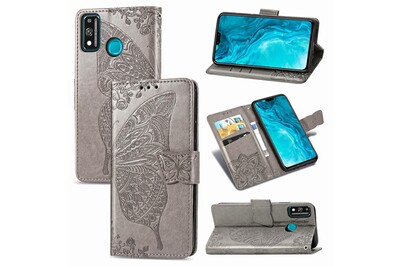 Coque et étui téléphone mobile Advansia Huawei honor 9x lite housse etui  coque de protection type portefeuille papillon [gris] | Darty