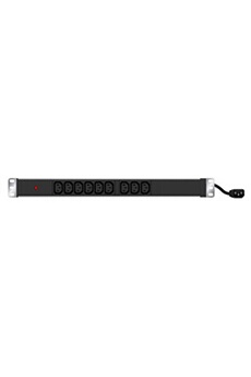 Onduleur CONECTICPLUS Multiprise lectrique 9 prises iec c13 rackable 19 pouces cordon c14 avec voyant