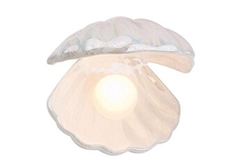 Veilleuses Besportble Besportble 1pc veilleuse chic coquille perle lampe chevet lumière décorative pour chambre d'enfants maison