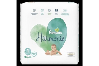 Couches Pampers Pampers harmonie taille 1, 80 couches