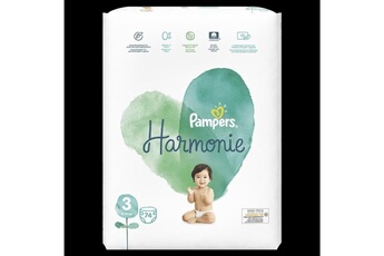 Couches Pampers Pampers harmonie taille 3, 74 couches